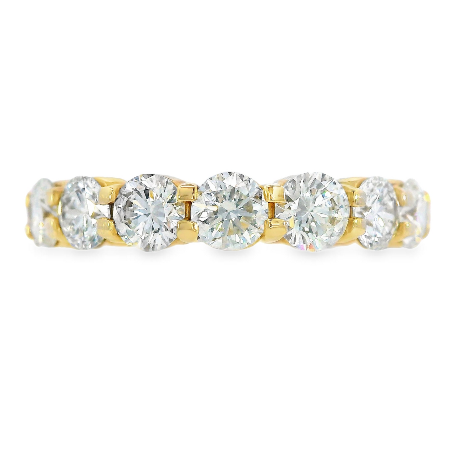 14K Yellow Gold - Diamond Eternity Band - J37618