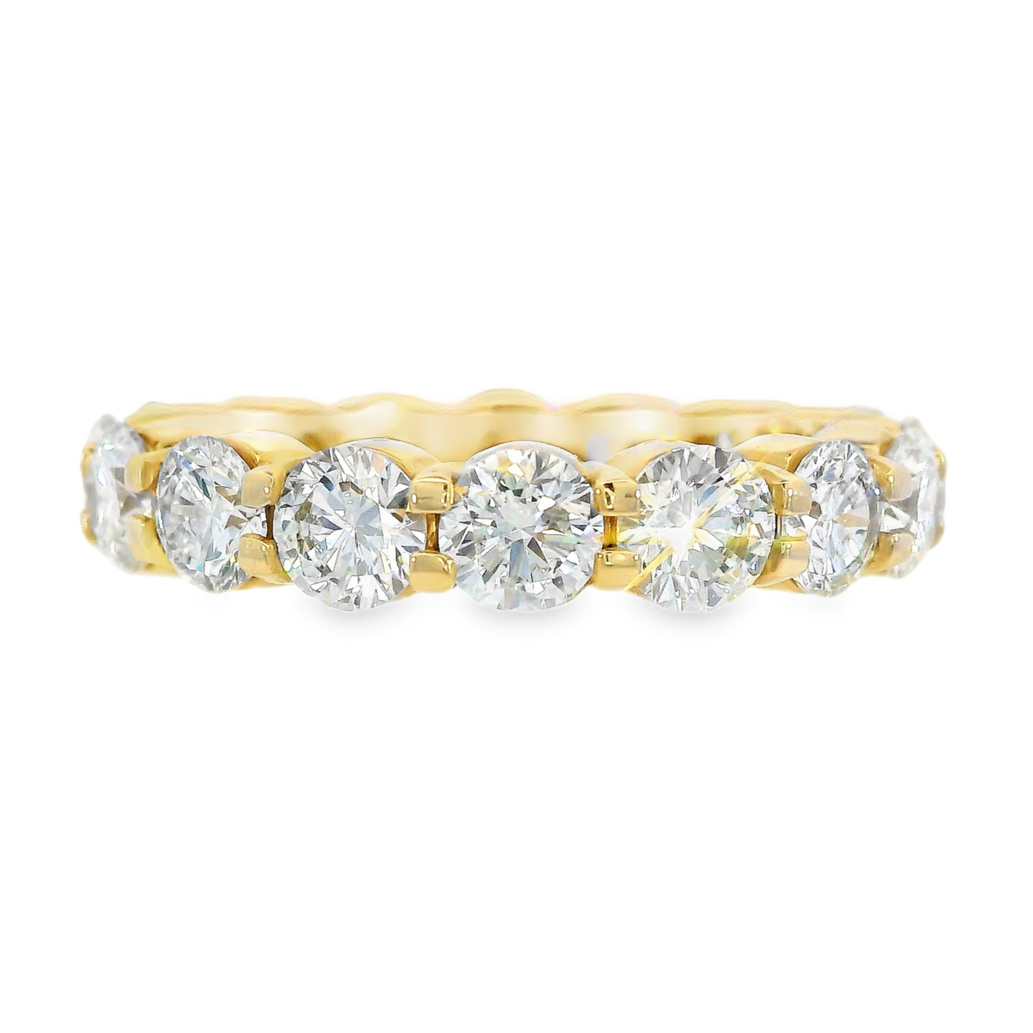 14K Yellow Gold - Diamond Eternity Band - J37618