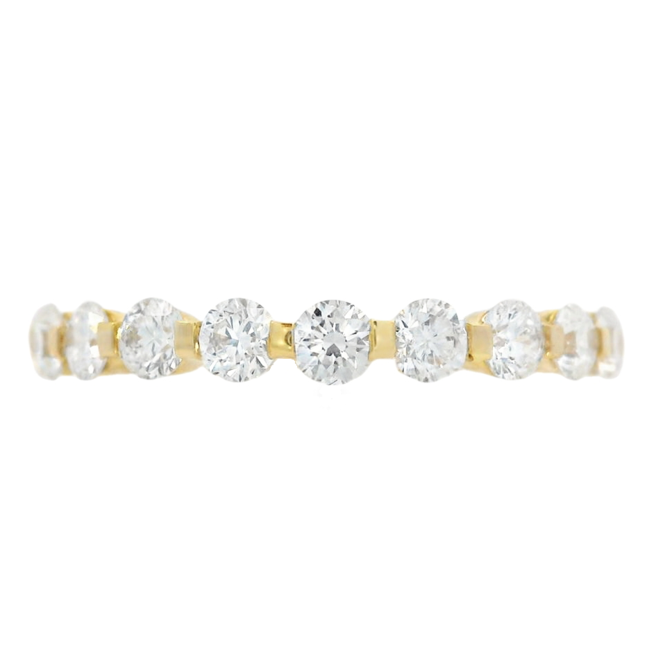 18K Yellow Gold Diamond Band - J37683