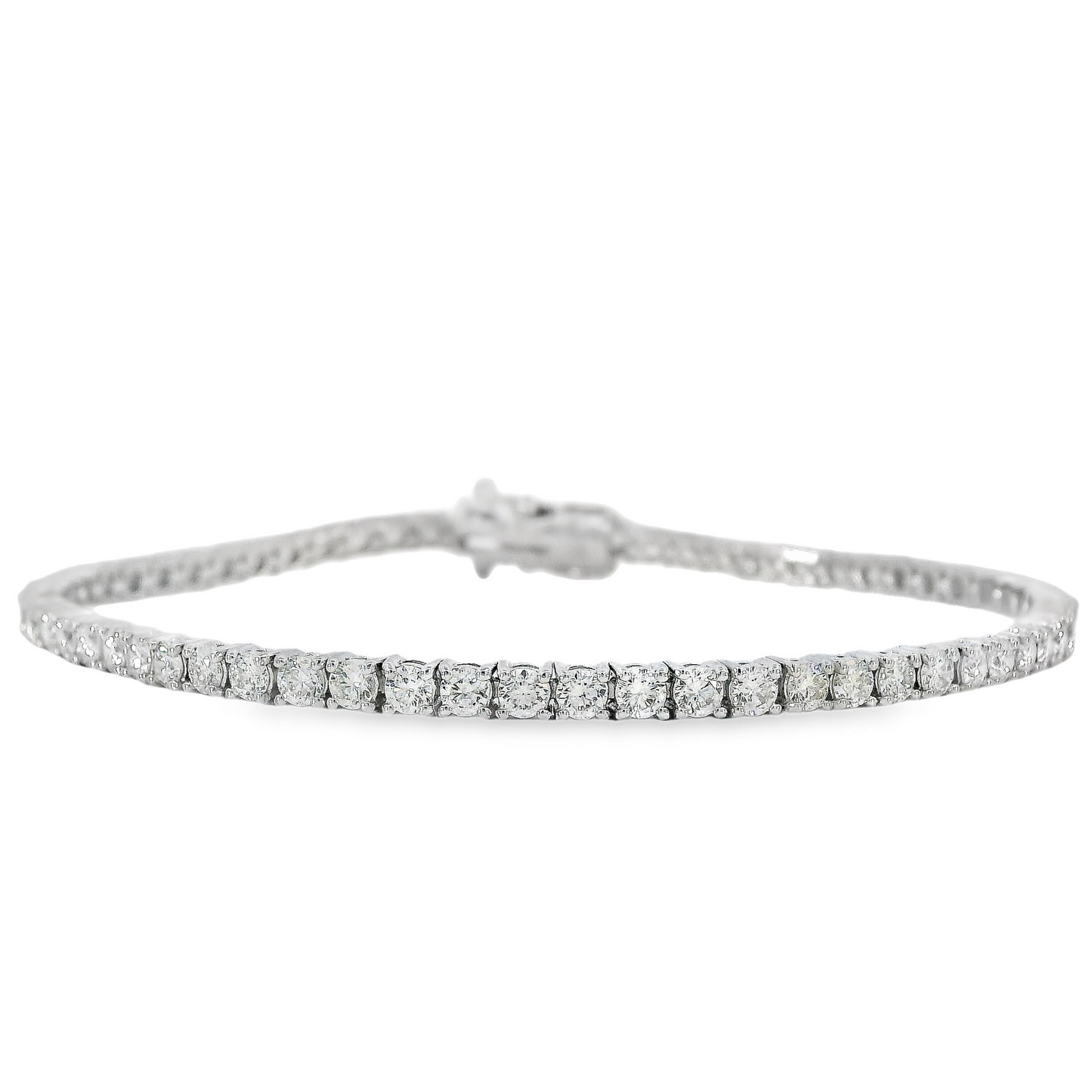 14K White Gold - Diamond Bracelet - J37813