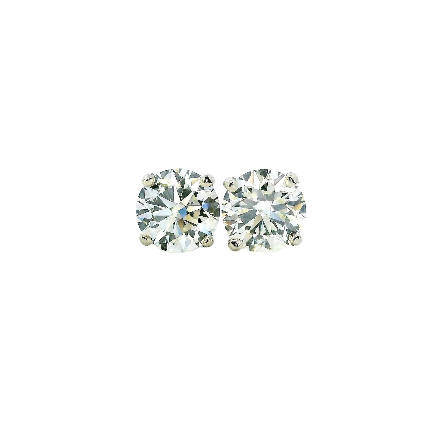 Diamond Stud Earrings - 2.29 ct tw - J37909