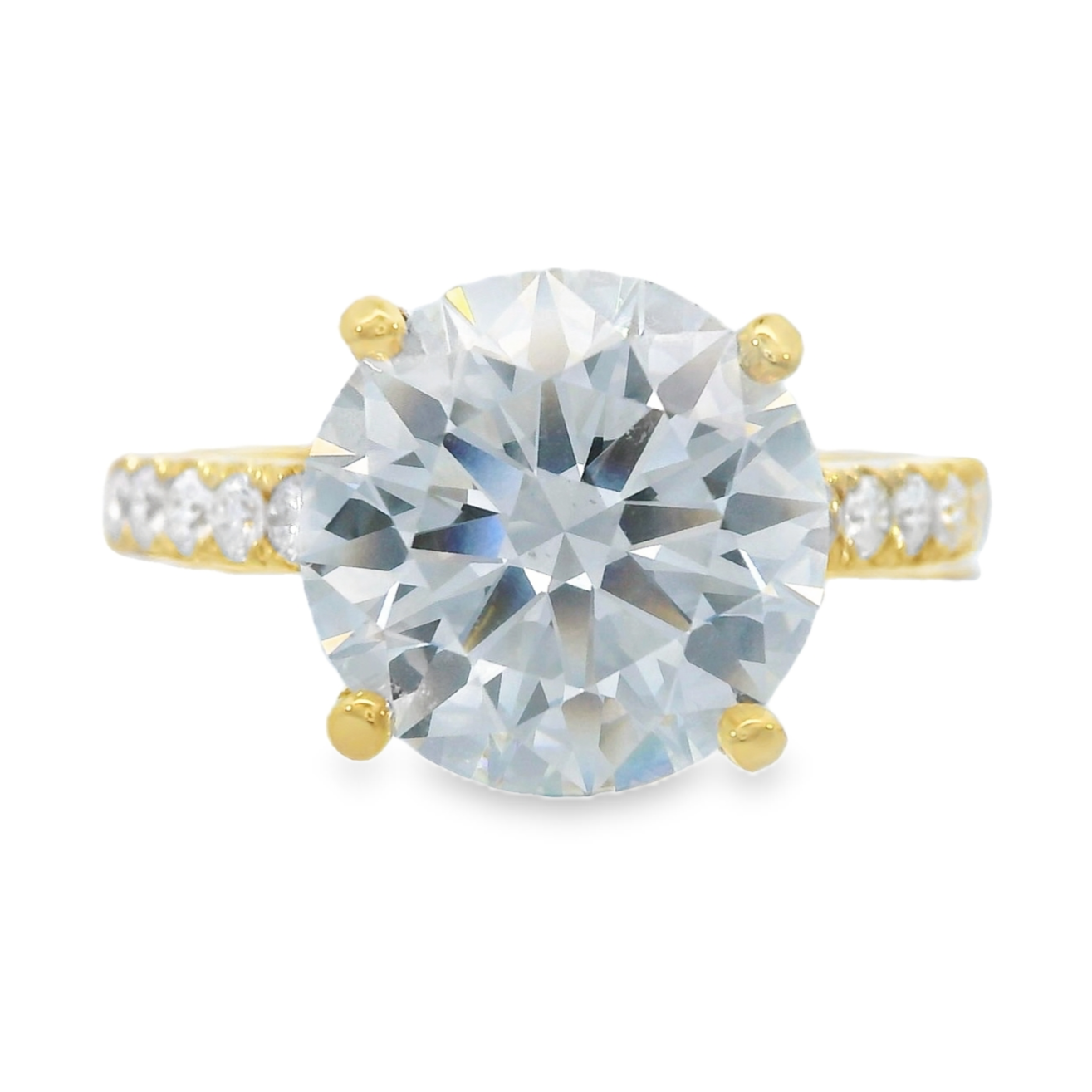 14K Yellow Gold - LAB GROWN DIAMOND Engagement Ring - J38005