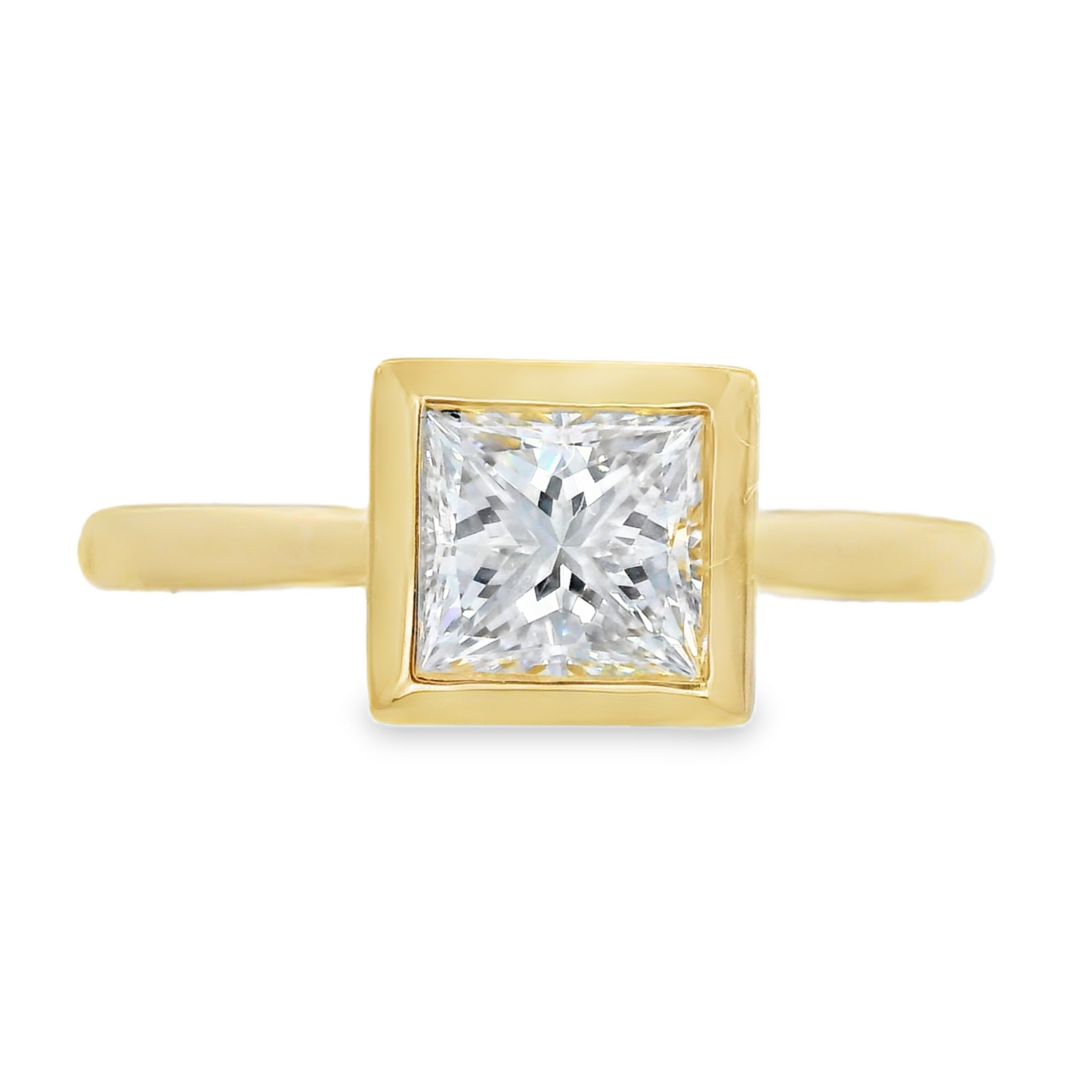 14K Yellow Gold - Solitaire Diamond Ring - J38038