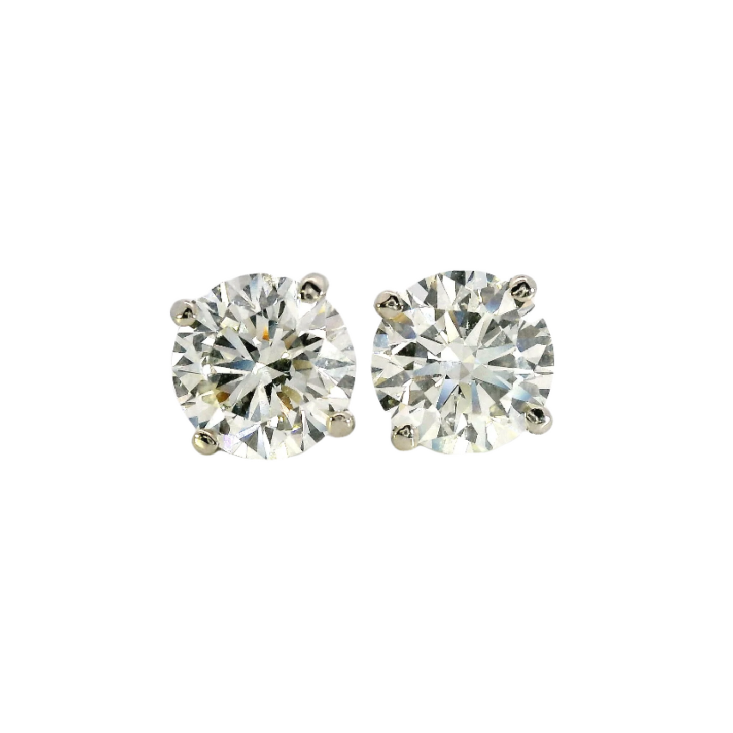 Diamond Stud Earrings - 3.02 ct tw - J38068