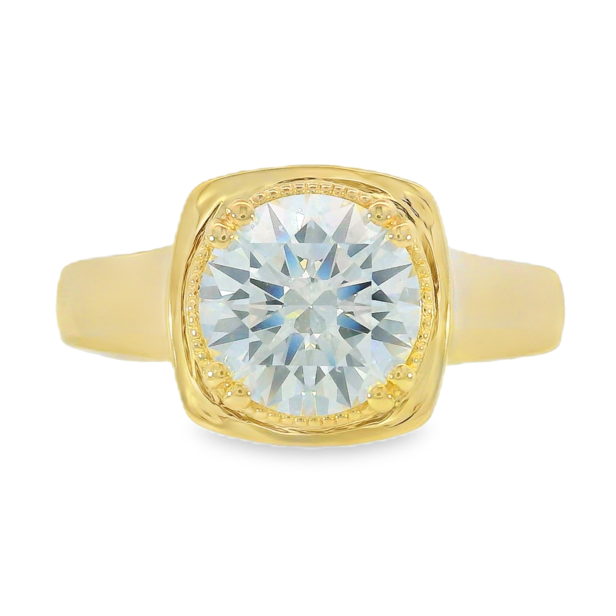 14K Yellow Gold - Diamond Solitaire Ring - J38079