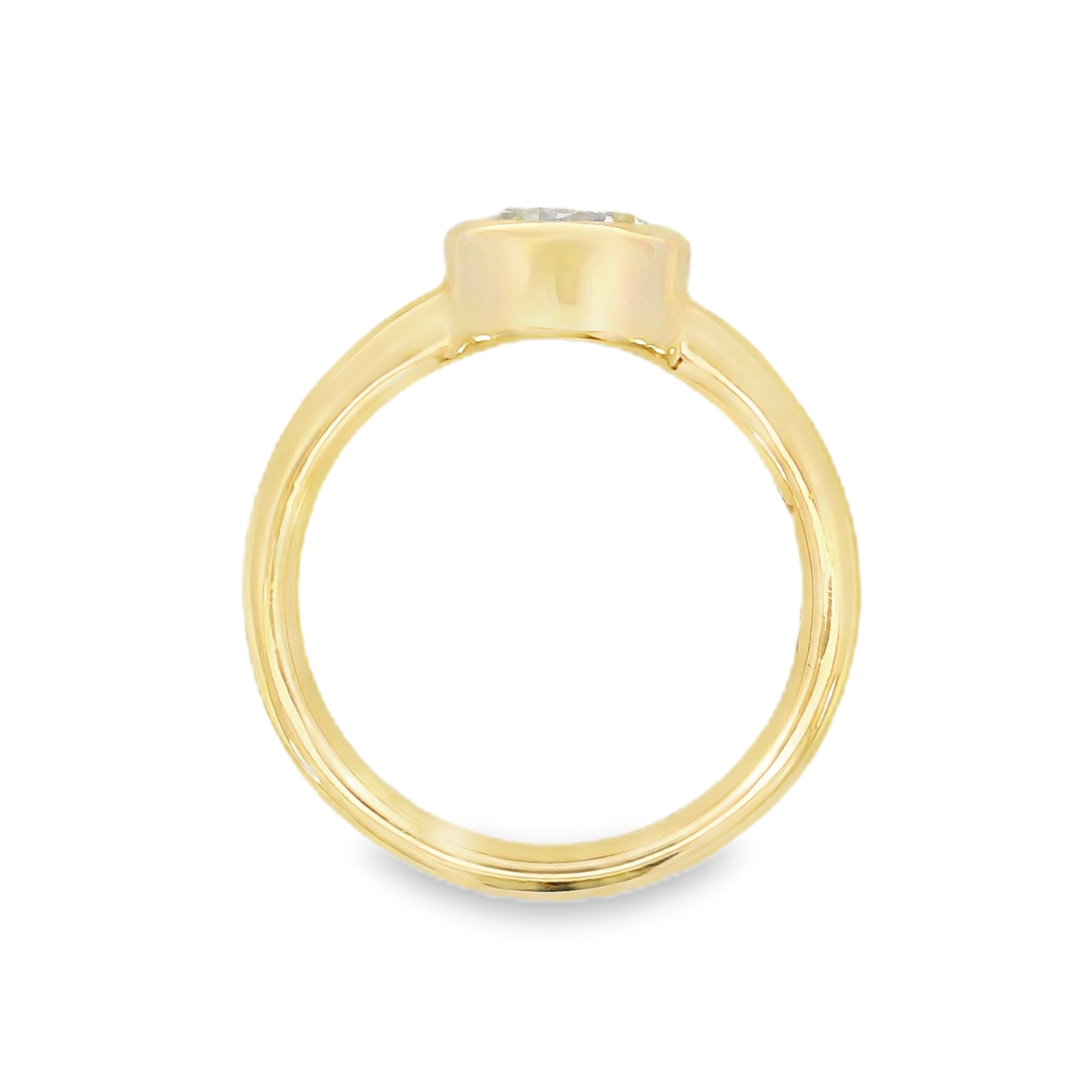 14K Yellow Gold - Yellow Diamond Solitaire Ring - J38080