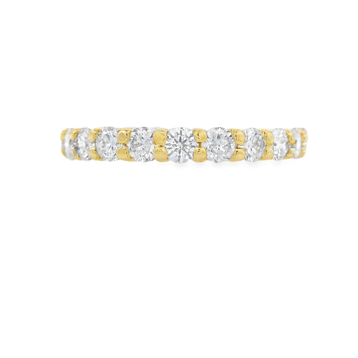 14K Yellow Gold - Diamond Eternity Band - J38113