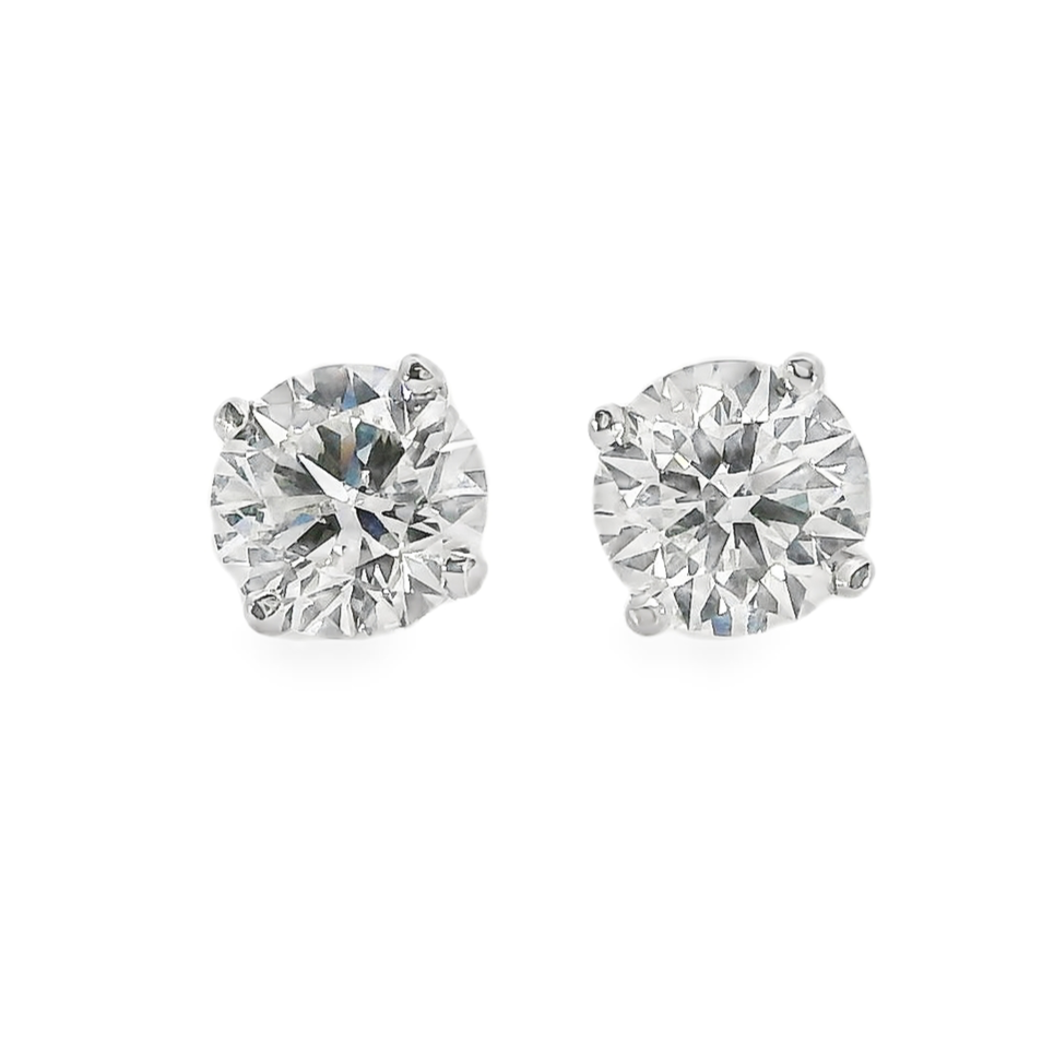 Diamond Stud Earrings - 0.91 ct tw - J38130