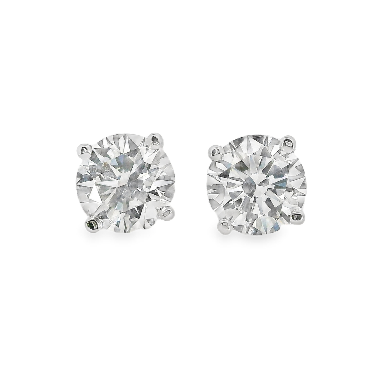 Diamond Stud Earrings - 1.02 ct tw - J38131