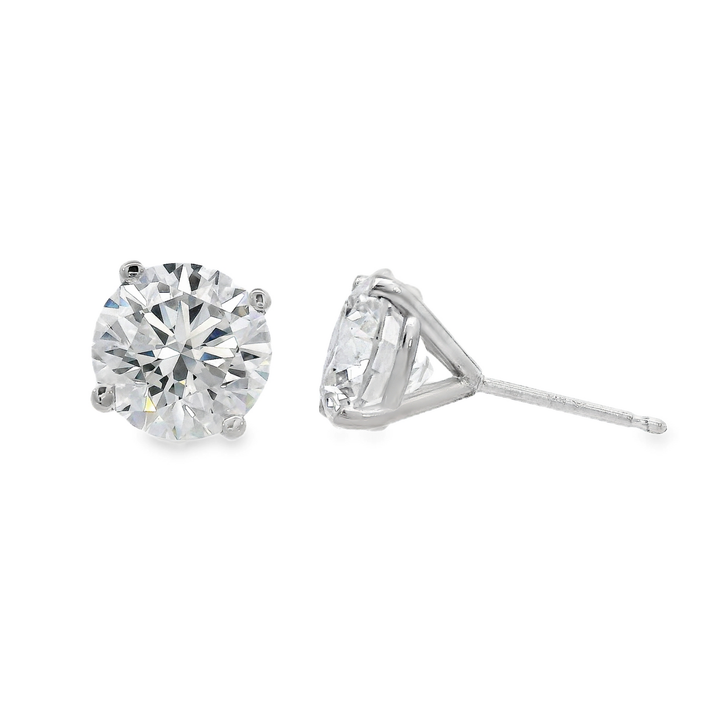 Lab Grown Diamond Studs - 4.09 ct tw - J38307