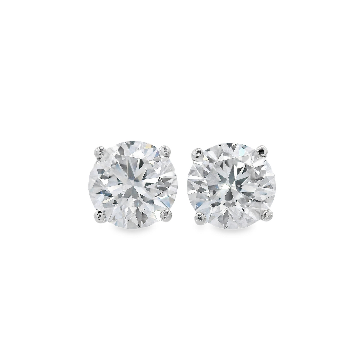 Lab Grown Diamond Studs - 4.09 ct tw - J38307