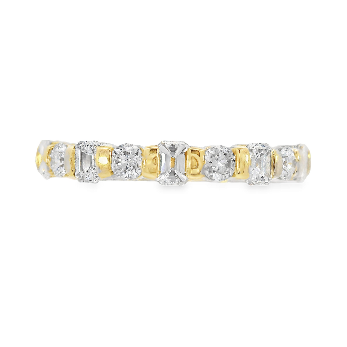 14K Yellow Gold - Diamond Band - J38442