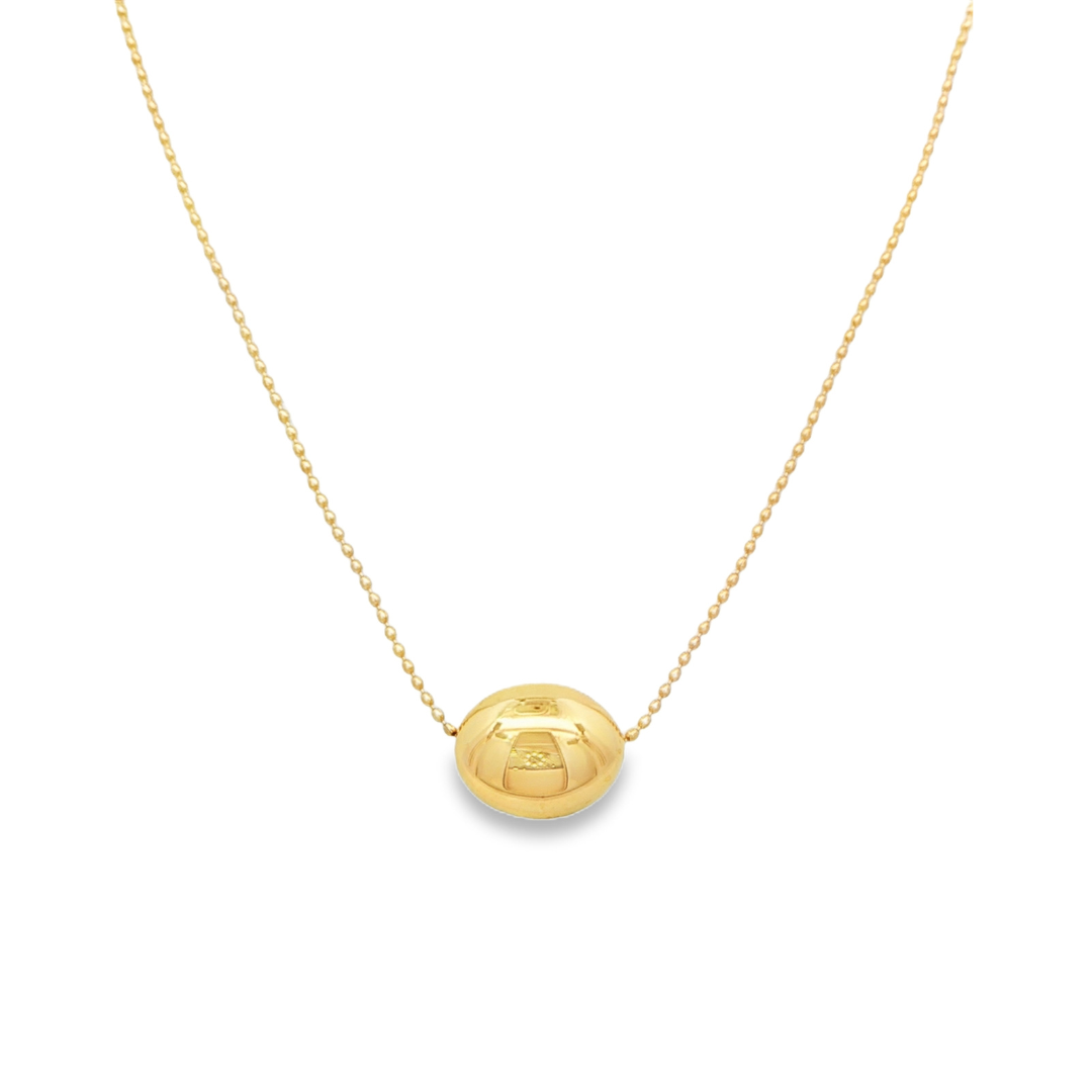 14K Yellow Gold - Bead Necklace - 24592