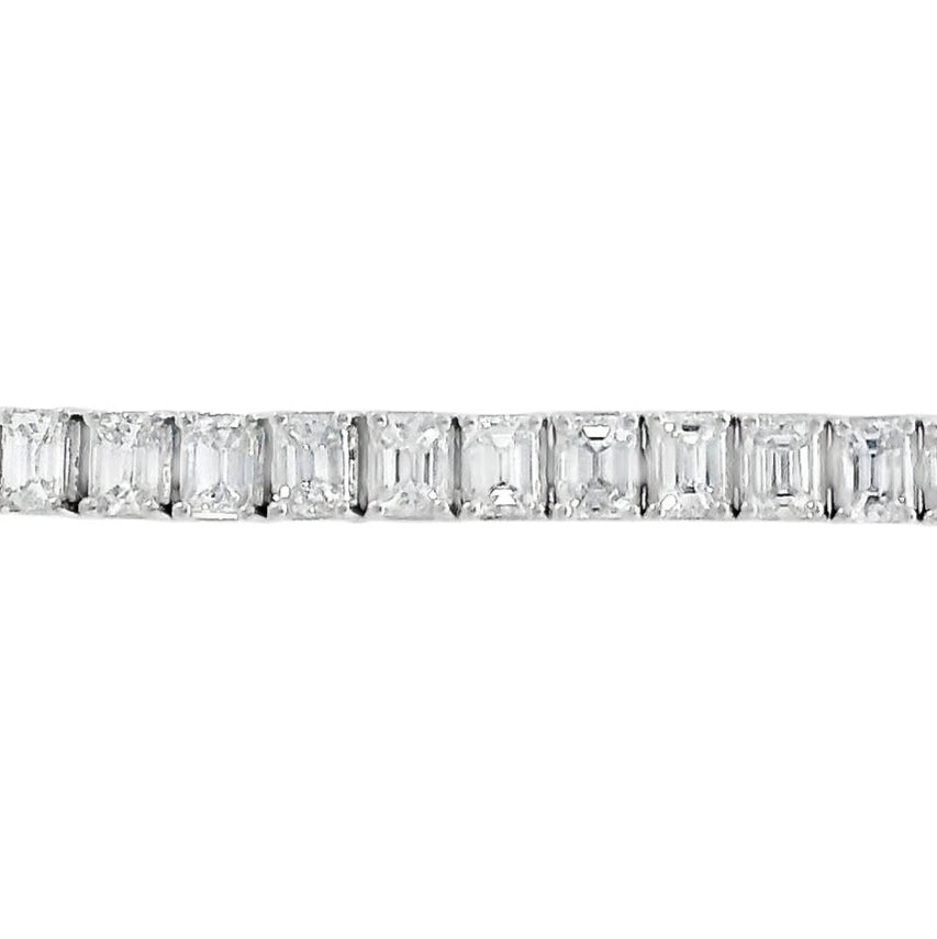 18K White Gold - Diamond Bracelet - J37135