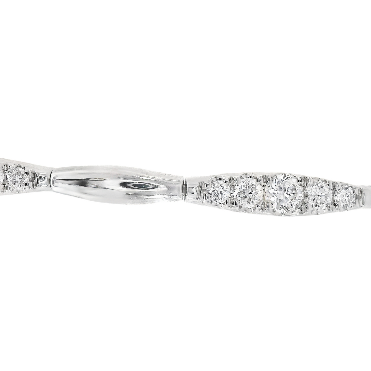18K White Gold - Diamond Bracelet - J37166