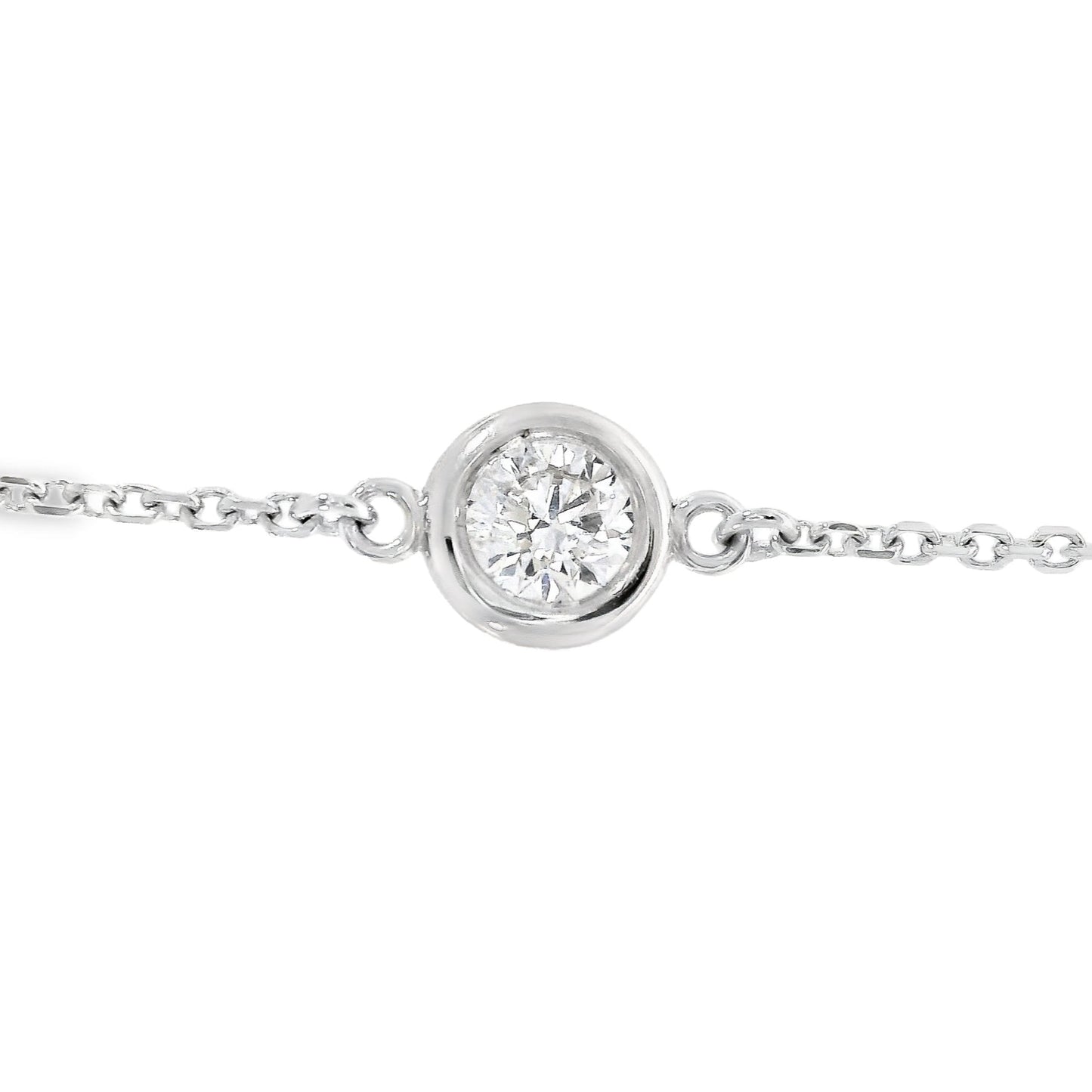 14K White Gold - Diamond Bracelet - J37516