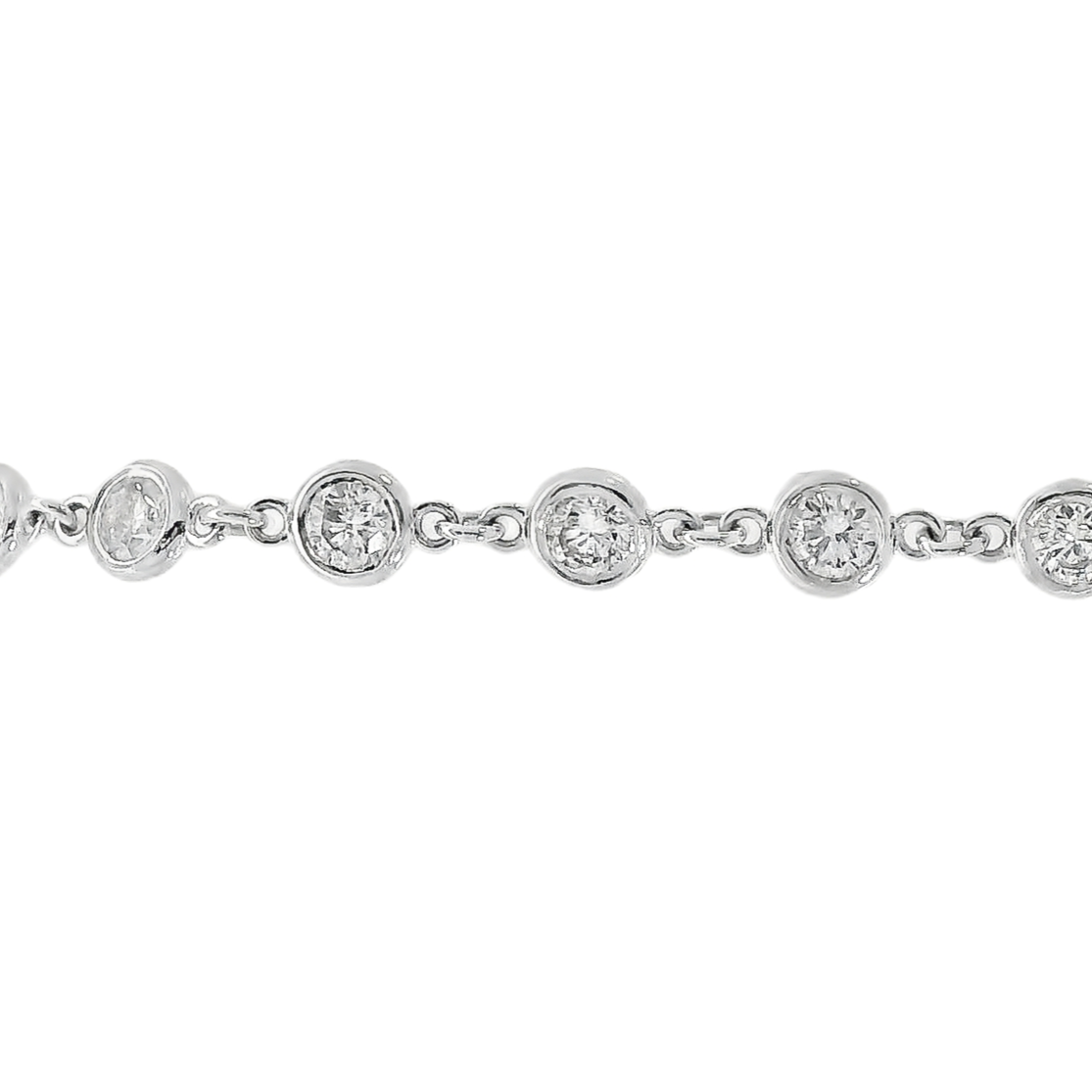14K White Gold - Diamond Bracelet - J37518