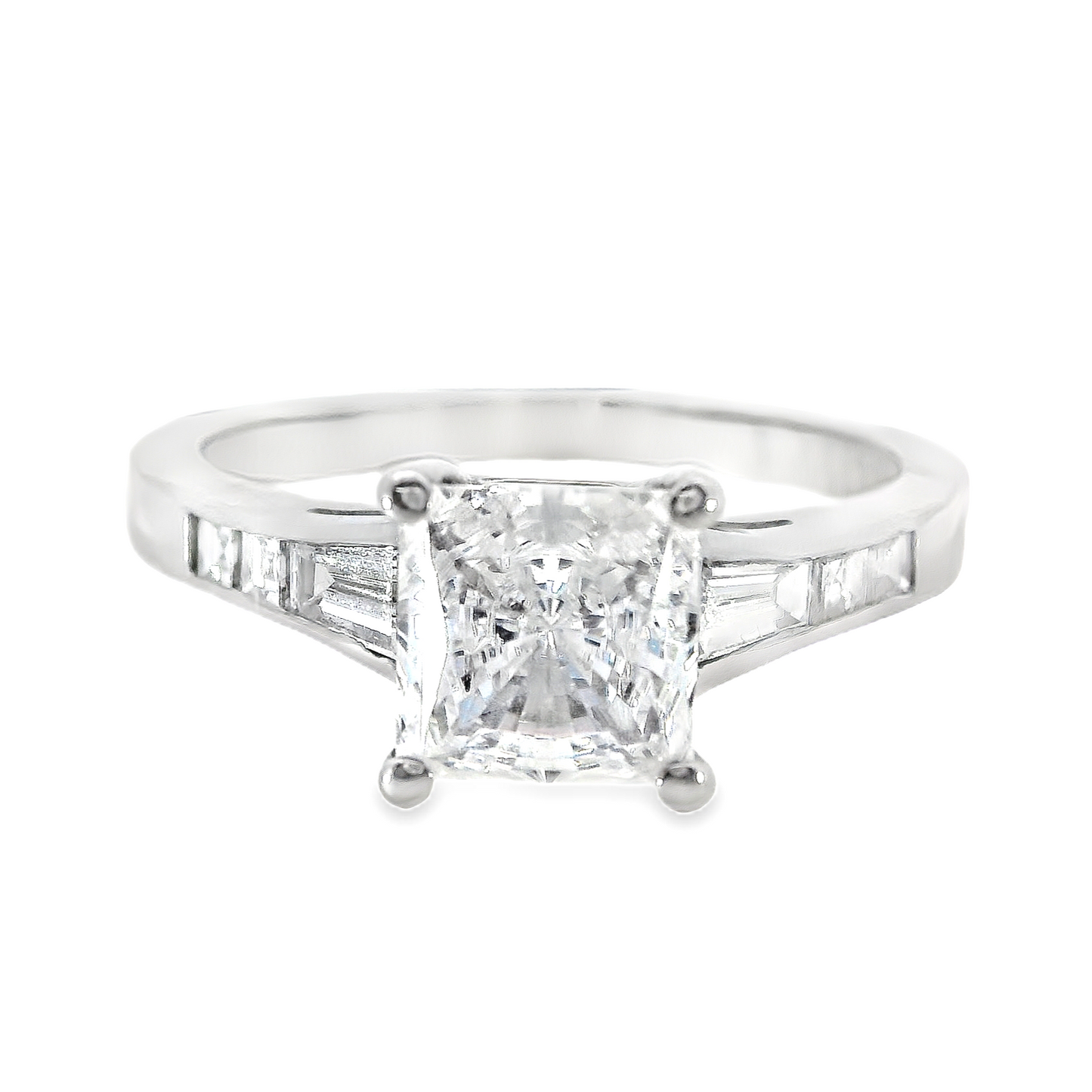 Platinum - Diamond Engagement Ring - J37541