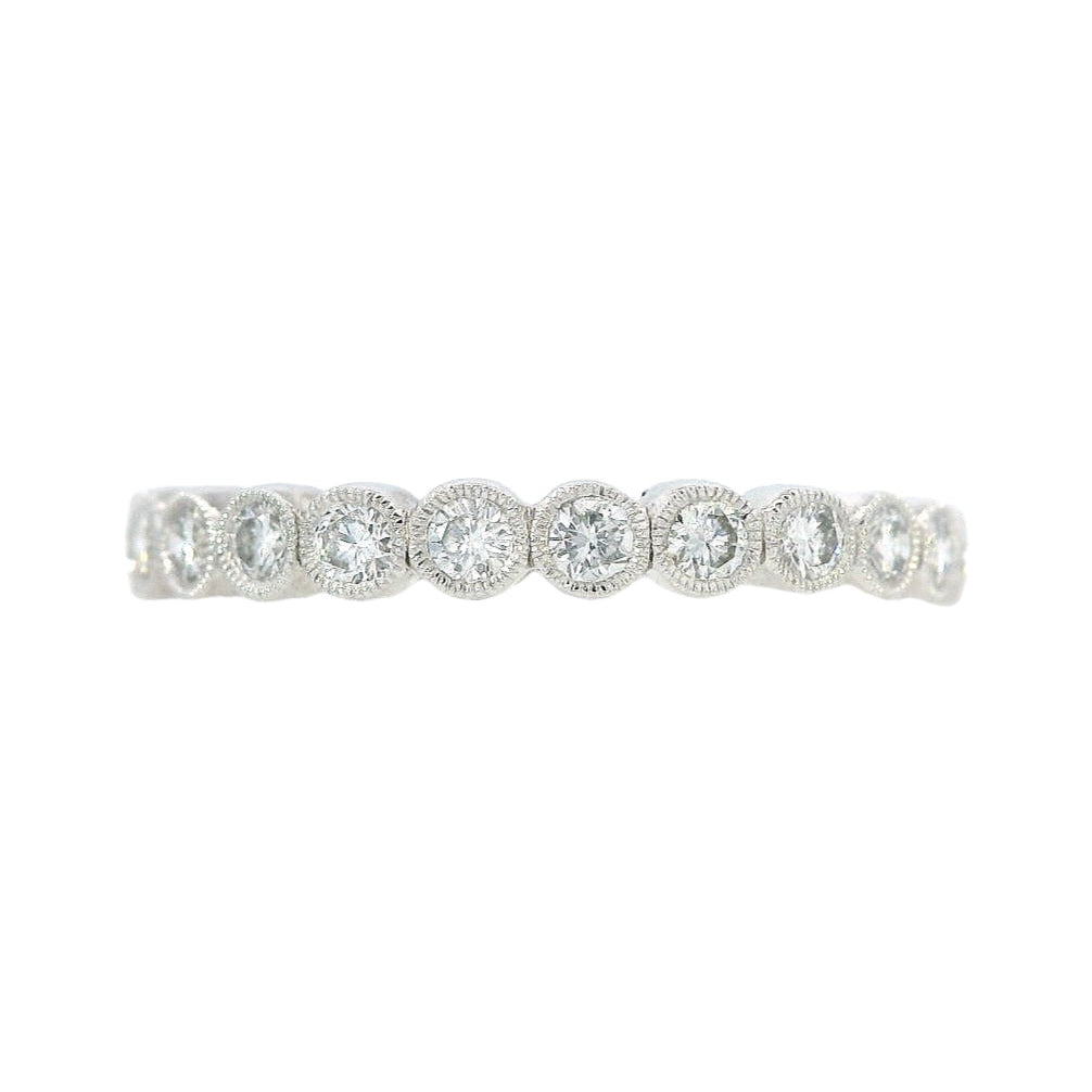 18K White Gold - Diamond Eternity Band - J37562