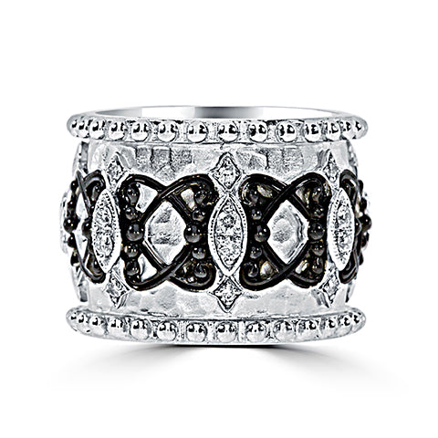 Sterling Silver - Diamond Fashion Band - 17095