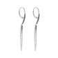 Sterling Silver Black Spinel Dangle Earrings - EG13003SVJBS