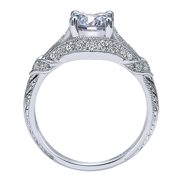 Platinum - Antique Diamond Ring - 20989