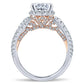 18k White Gold Diamond Halo Engagement Ring - ER12900O6T83JJ