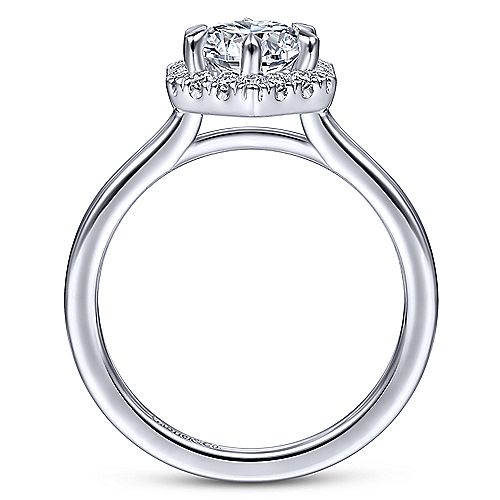 14K White Gold - Ladies Engagement Ring - J32278