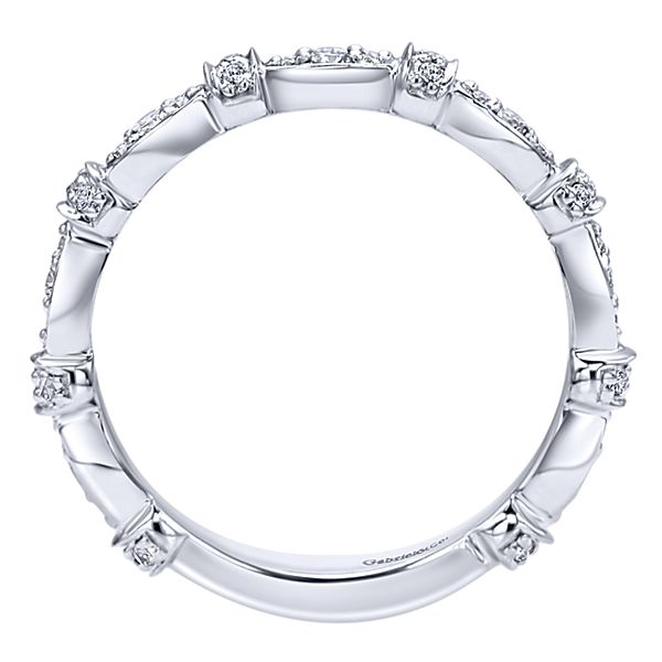 14K White Gold - Diamond Band - 24342