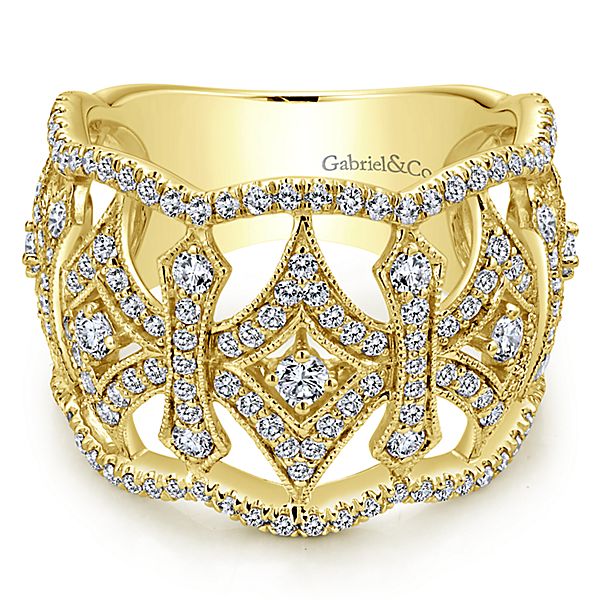 14k Yellow Gold Diamond Fashion Band - LR50680Y45JJ