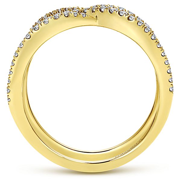 14k Yellow Gold - Diamond Fashion Band - J30754