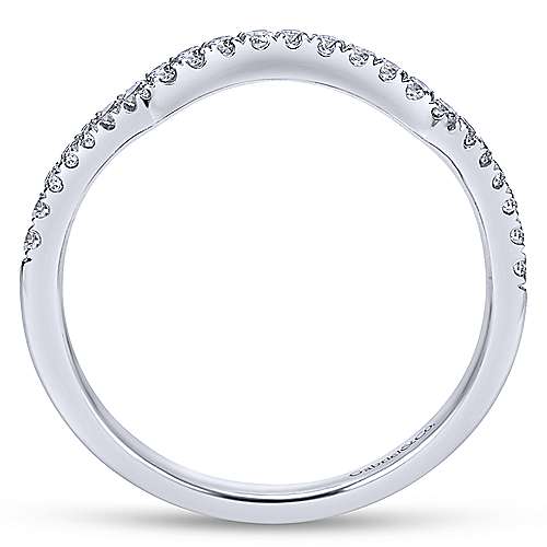 14K White Gold - Diamond Band - 18288