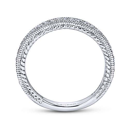 14K White Gold - Diamond Band - 18971