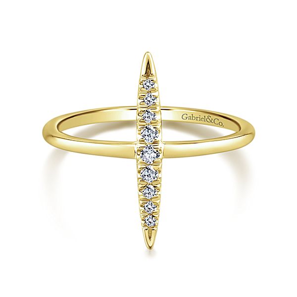 14K Yellow Gold - Ladies Fashion Ring - J31020