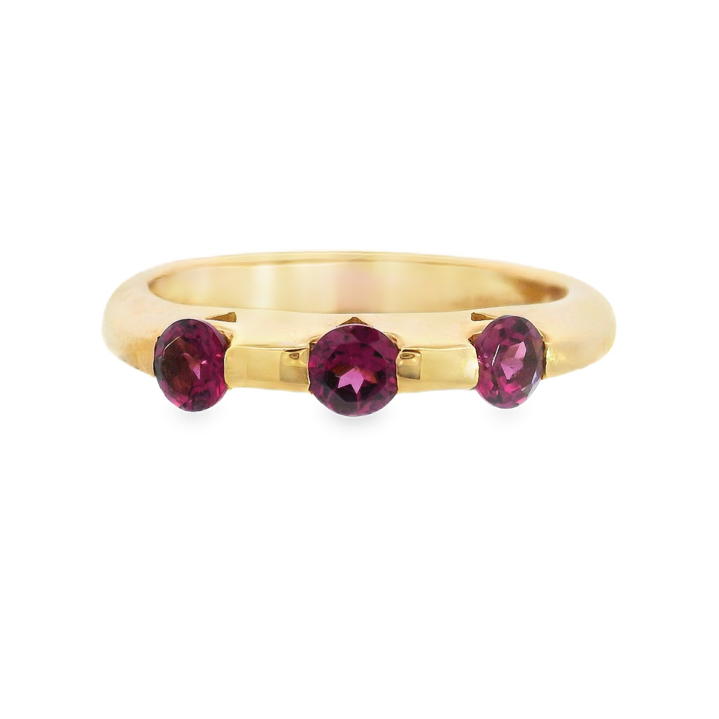 14K Yellow Gold - Rhodolite Garnet Ring - 10640