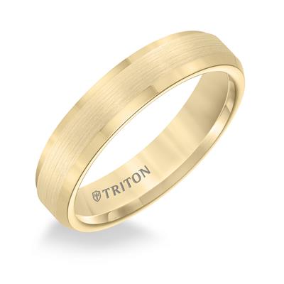 Tungsten Carbide - Bevel Edge Bright Finish Classic Wedding Band - J35460