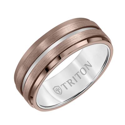 Tungsten Carbide - Brush Finish Flat Edge Wedding Band - J35469