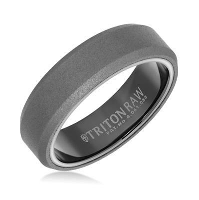 Triton Raw Sandblasted Finish Black Inside Ring - J30120