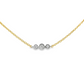 18K Yellow Gold - Diamond Necklace - J37115