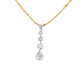 14K Yellow Gold - Diamond Necklace - J36023