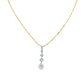 14K Yellow Gold - Diamond Necklace - J36023