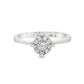 18K White gold ring with cluster of round brilliant diamonds. Item 16288 - ABC Jewelry Co. 
