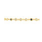 18K Yellow Gold - Diamond & Sapphire Bracelet - J38851