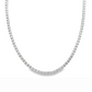 14K White Gold - 18in Diamond Tennis Necklace - J37312