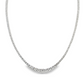 14K White Gold tennis necklace set with graduated round brilliant diamonds. Item J36990 - ABC Jewelry Co.
