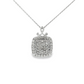 14K White gold necklace with pavé diamond pendant. Item 19733 - ABC Jewelry Co. 