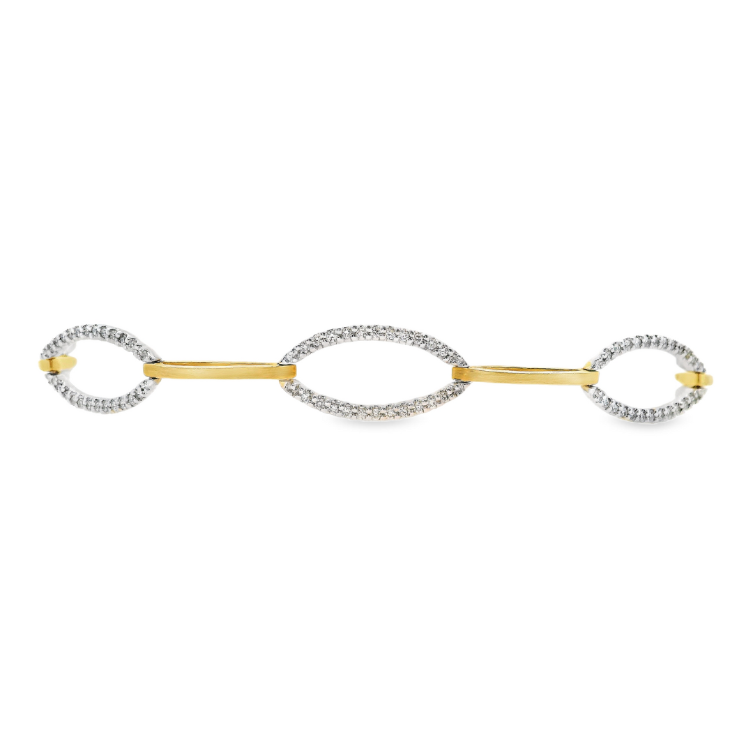 14K White & Yellow Gold - Fashion Bracelet - J32295