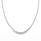 14K White Gold - Graduated Diamond Tennis Necklace - J36990