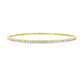 14K Yellow gold bangle bracelet set with round brilliant diamonds. Item J38576 - ABC Jewelry Co. 