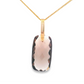 14K Yellow Gold - Smoky Quartz Pendant - 20372